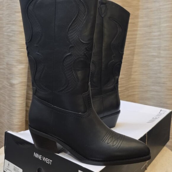 Nine West Women's Cwyft Mid Calf Boot Size 9 - Picture 2 of 4